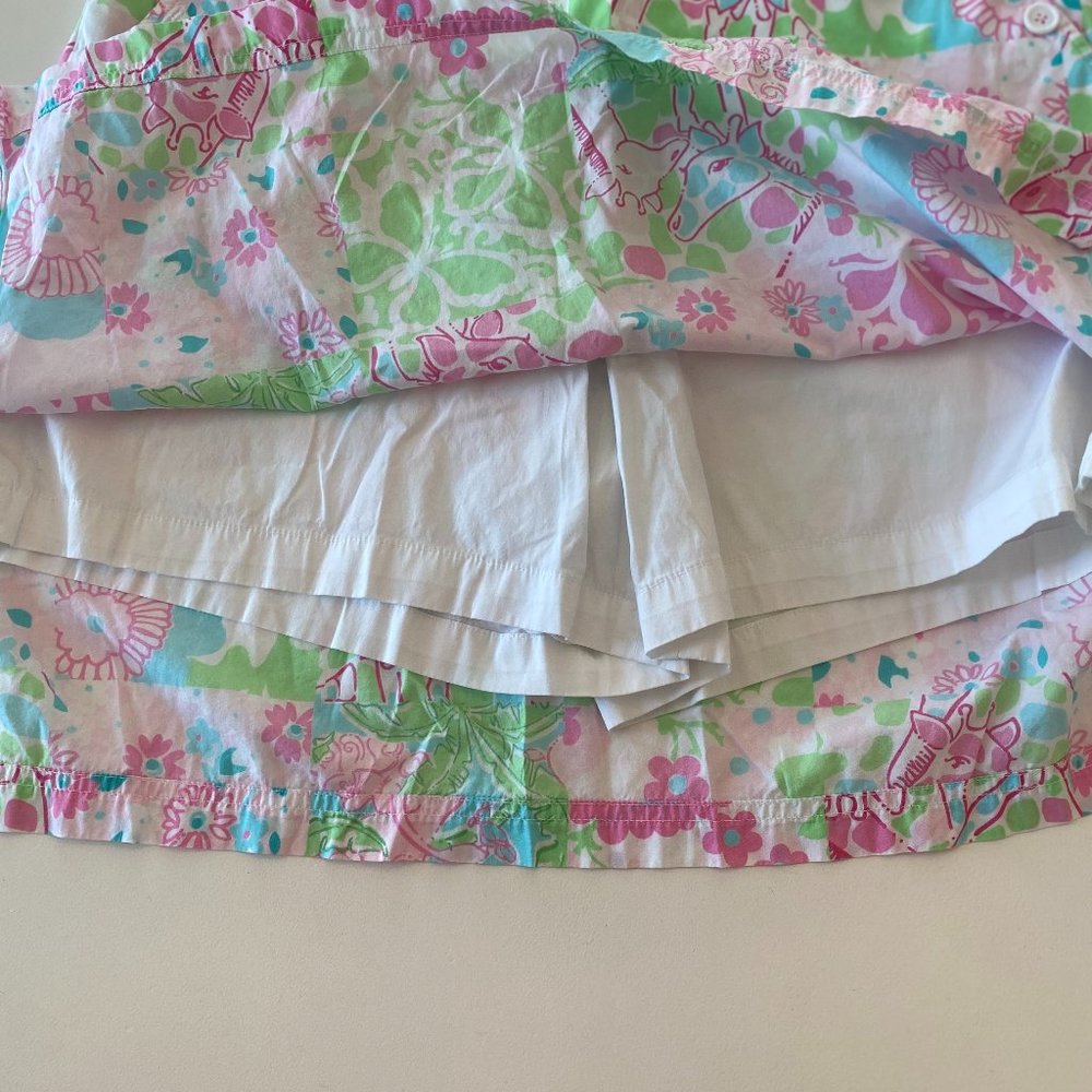 Lilly Pulitzer Skort - Giraffe Patchwork Print - image 4